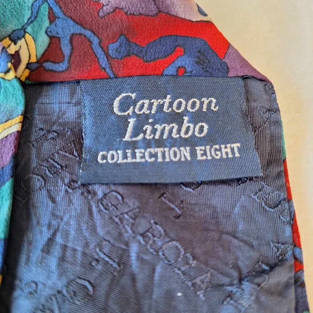 J Garcia Cartoon Limbo Collection Eight‎ Silk Neck Tie Made In USA by Stoneheng